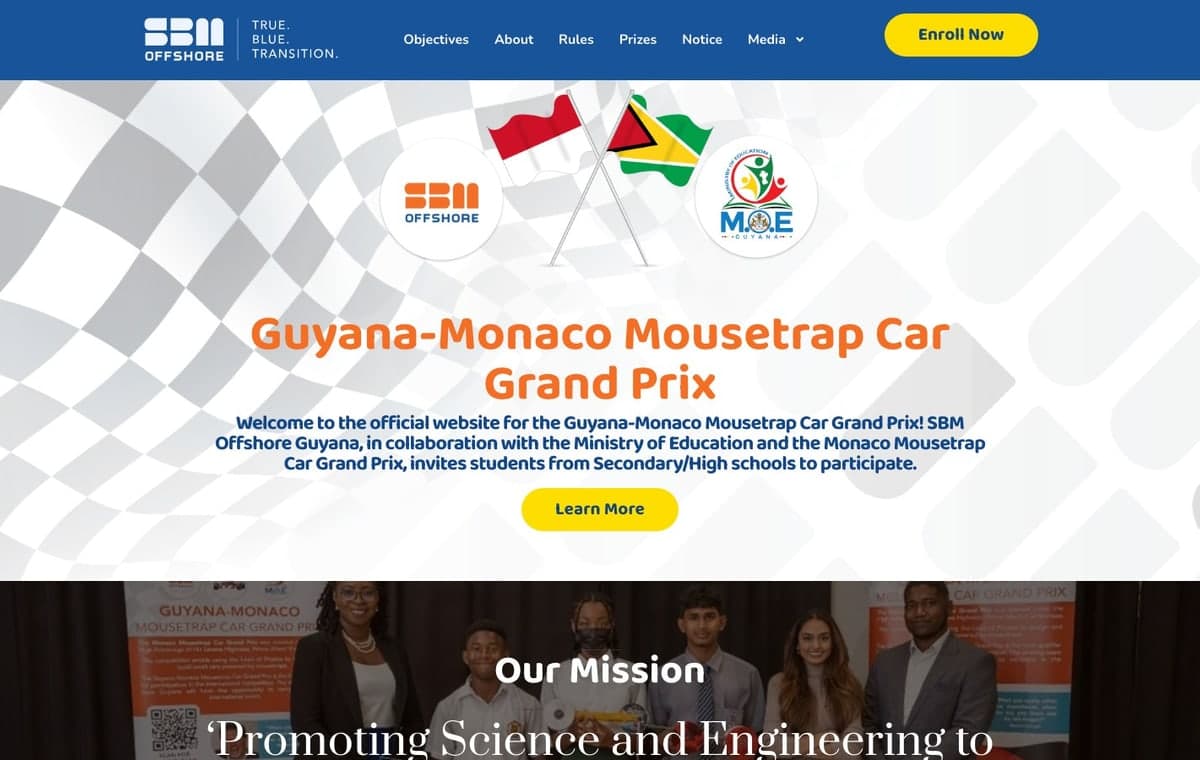 Mousetrap Race homepage screenshot